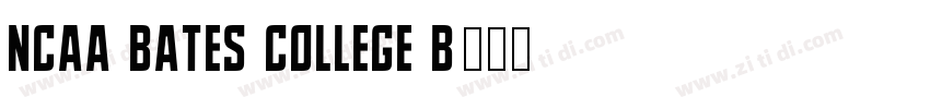 NCAA Bates College B字体转换